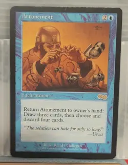 Mtg ATTUNEMENT LP Urza's Saga 61/350 -Argo- - Image 1
