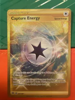 Pokemon TCG Capture Energy 201/189 Darkness Ablaze Secret Rare Gold NM - Image 1