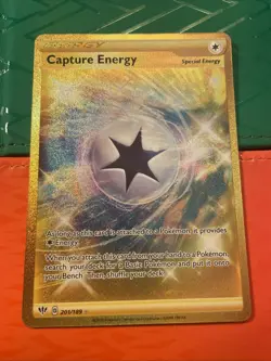 Pokemon TCG Capture Energy 201/189 Darkness Ablaze Secret Rare Gold NM - Image 2