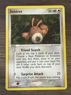 Pokemon Card - Team Rocket Returns 75/109 - SENTRET (common) - NM - Image 1