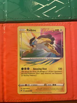 Pokemon TCG Raikou Vivid Voltage Holo Card 050/185 Amazing Rare, Near Mint - Image 3