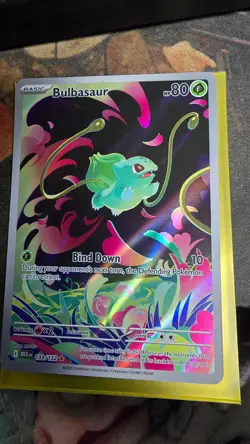 2025 Pokemon Mega Evolution Bulbasaur Illustration Rare #133/132 - Image 1