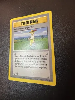 Pokemon Breeder Shadowless 1st Edition 076/102 Base Set Rare LP/MP - Image 2