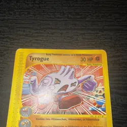 Tyrogue 63/147 Aquapolis Pokemon Trading Card Game Ereader - Image 3