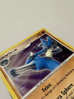 Pokemon Lucario Trainer Kit 3/11 - Lucario Holo Bleed LP+ - Image 4