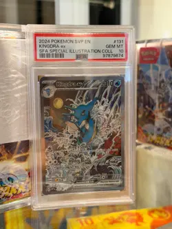 2024 POKEMON SVP EN-SV BLACK STAR PROMO #131 KINGDRA EX PSA 10 - Image 1