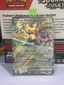 Pokemon TCG Journey Together JTG 111/159 Hop's Zacian EX - Image 1