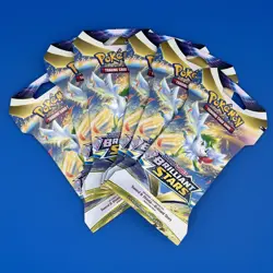 Pokemon TCG: Sword & Shield-Brilliant Stars Sleeved Booster Pack - LOT OF 6 820650809972 - Image 1