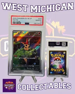 PSA 10 GEM MINT Victini #097/086 SV11B Art Rare Holo 2025 Pokemon TCG JPN - Image 1