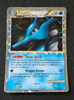 Kingdra Prime - Pokemon TCG HGSS Unleashed Holo Rare 85 NM - Image 1