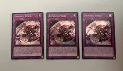 *NEW* x3 Yu-Gi-Oh Dominus Purge INFO-EN078 Secret Rare 1st Edition VERY MINT - Image 1