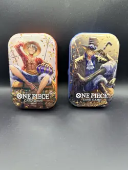 ONE PIECE CARD GAME - TIN PACK SET VOL. 2 Sabo and Luffy Fast Shipping - Image 1