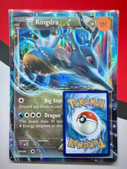 JUMBO Kingdra EX Oversized Promo Card 73/124 XY Fates Collide 2016 Pokemon NM #2 - Image 3