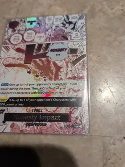 Honesty Impact English OP11-018 R Parallel a Fist of Divine Speed One Piece Card - Image 4