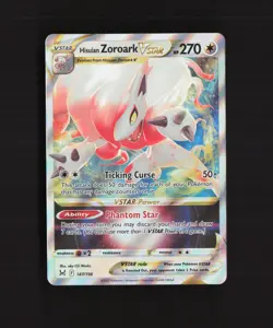 Hisuian Zoroark VSTAR 147/196 SWSH Lost Origin Ultra Rare Holo Pokemon Card NM - Image 1