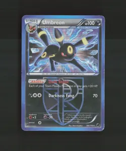 Umbreon 64/116 BW Plasma Freeze Holo Rare Pokemon Card DMG - Image 1