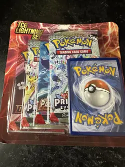 Pokemon TCG Lightning Set 4 Packs + 1 Bonus Card! Brand New/Sealed! 🔥 - Image 1