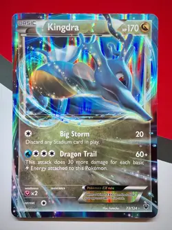 JUMBO Kingdra EX Promo Card 73/124 XY Fates Collide 2016 Pokemon NM #3 - Image 1