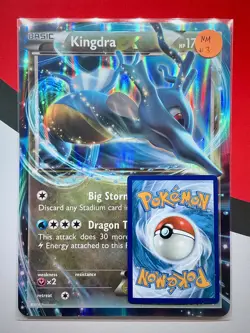 JUMBO Kingdra EX Promo Card 73/124 XY Fates Collide 2016 Pokemon NM #3 - Image 3