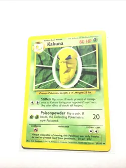 KAKUNA - 33/102 - Base Set - 4th Print - 1999-2000 - Pokemon Card - PL - Image 1