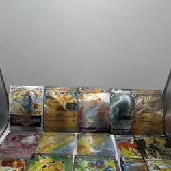 Pokemon TCG Mixed Lot Box 100 Cards Lugia Charizard Reshiram GX V EX Foil - Image 1