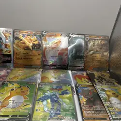 Pokemon TCG Mixed Lot Box 100 Cards Lugia Charizard Reshiram GX V EX Foil - Image 5