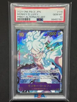 Luffy SEC OP05-119 PSA10 One Piece Card - Image 1