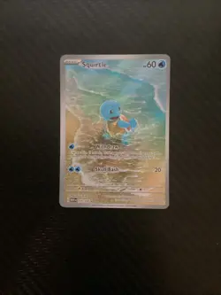 Pokemon TCG Squirtle 170/165 Scarlet & Violet 151 Illustration Rare Holo Card NM - Image 1