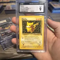 CGC 9 MINT Ivy Pikachu 1999 Black Star Promo 1 Pokemon League Pokemon Card - Image 1
