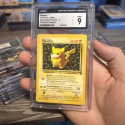 CGC 9 MINT Ivy Pikachu 1999 Black Star Promo 1 Pokemon League Pokemon Card - Image 3