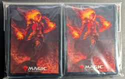 MTG Magic Ultra Pro Chandra Heart of Fire 100 Pack Deck Protector Sleeves 2021 - Image 1