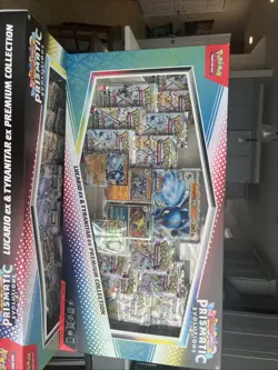 Lucario EX & Tyranitar EX Premium Collection Box Factory Sealed Pokemon TCG - Image 1