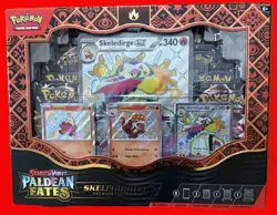 1 X Pokemon PALDEAN FATES SKELEDIRGE EX PREMIUM COLLECTION NEW SEALED - Image 1