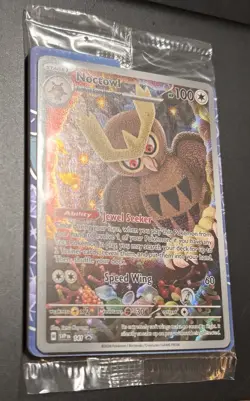 Pokemon Noctowl 141 SV Stellar Crown ETB Black Star Promo Holo Rare SEALED NEW - Image 2
