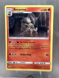 Pokemon TCG Detective Pikachu Arcanine Holo Rare 6/18 - Image 1