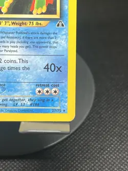 Pokemon TCG Politoed 27/75 Neo Discovery Regular Rare MP - Image 4