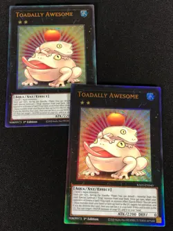 Yugioh Toadally Awesome RA03-EN040 1ST Ultimate x2 (NM) - Image 1