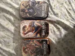 One Piece Tin Pack Set Vol 2 Set of 3 | TS-02 OP-13 | Factory Sealed | Bandai - Image 1