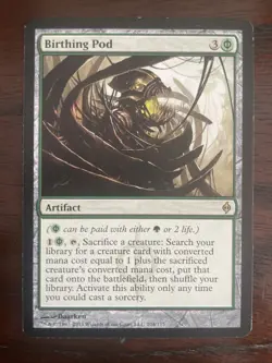 MTG Phyrexia Birthing Pod New Phyrexia Regular Rare Card 104/175 - Image 1