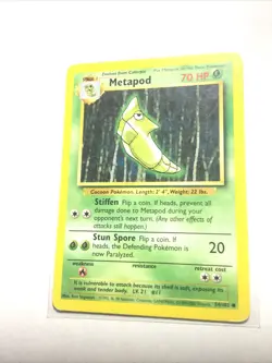 METAPOD - 54/102 - Base Set - 4th Print - 1999-2000 - Pokemon Card - PL - Image 1