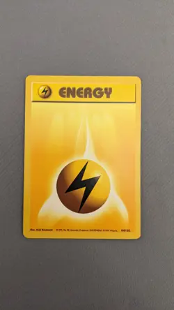 Lightning Energy 100/102 - Base Set - LP - Pokemon TCG Card WOTC - Image 1