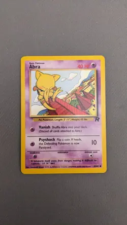 Abra 49/82 Team Rocket Set - Common - LP - Pokemon TCG Card WOTC - Image 1