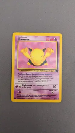Drowzee 54/82 Team Rocket Set - Common - LP - Pokemon TCG Card WOTC - Image 1