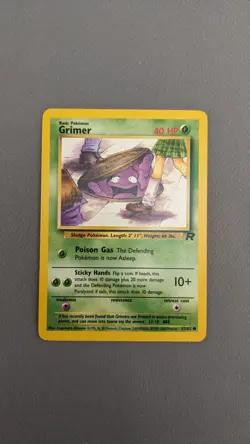 Grimer 57/82 Team Rocket Set - Common - LP - Pokemon TCG Card WOTC - Image 1
