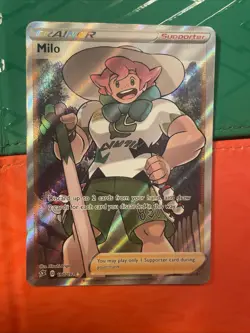 Pokemon TCG Milo Full Art Ultra Rare Trainer Holo Card 190/192 Rebel Clash NM/M - Image 1
