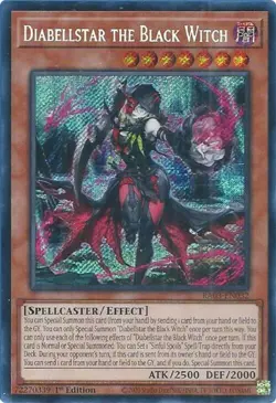 Diabellstar the Black Witch (Secret Rare)-Secret Rare - 1st Edition - RA03-EN... - Image 1