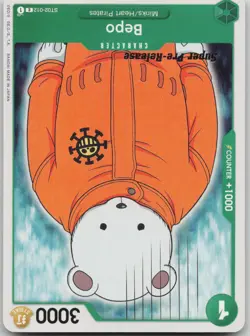 One Piece TCG Bepo C Super Pre-Release Starter Deck 2: Worst Generation ST02-012 - Image 1