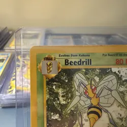 1999 Pokemon TCG Base Set Beedrill #17/102 Rare Unlimited Non-Holo Card MP - Image 2
