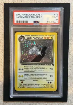 Pokemon Dark Magneton TCG Holo Rare Card 11/82 - Image 1