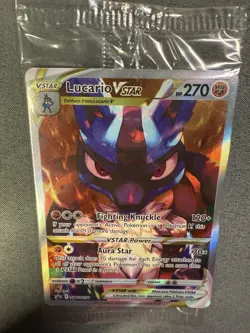 Lucario VSTAR SWSH291 BS PROMO SEALED Sword & Shield HOLO Pokemon Card - Image 5
